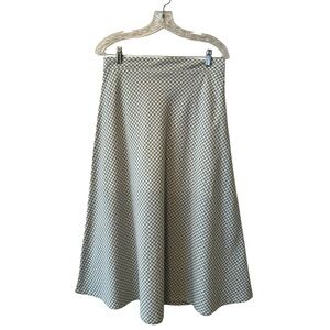 HYFVE gray & white gingham maxi cottagecore preppy  skirt size Large